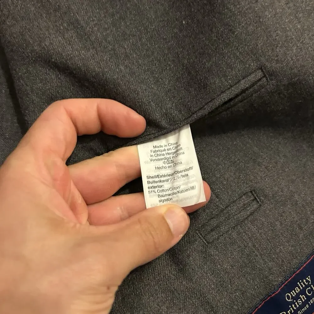J Crew Ludlow Moon Cloth Wool Blend Blazer Suit Jacket Slim 42R